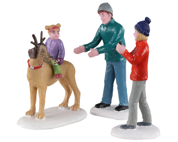 LEMAX ROVER PLAYS RUDOLPH, SET OF 3 #02923