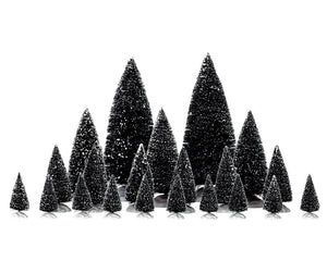 LEMAX ASSORTED PINE TREES, SET OF 21 #04768