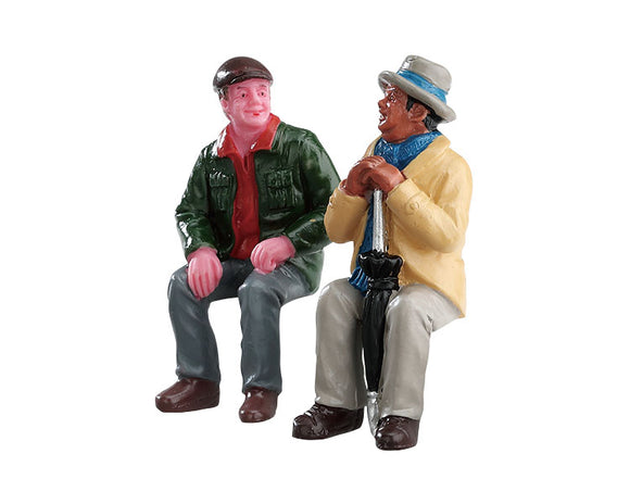 LEMAX CHATTING WITH OLD FRIENDS, SET OF 2 #72507
