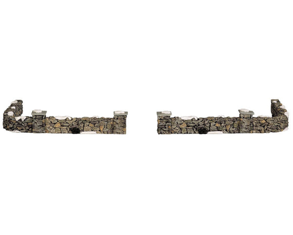 LEMAX VILLAGE COLLECTION COLONIAL STONE WALL, SET OF 10 #93304
