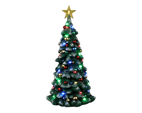 NEW 2023 LEMAX SNOWY CHRISTMAS TREE, B/O (4.5V) #34102