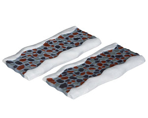 Lemax STONE ROAD - STRAIGHT, SET OF 2 #34644