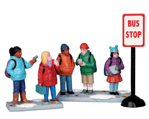 LEMAX BUS STOP, SET OF 3 #52339 Retired/Discontinued